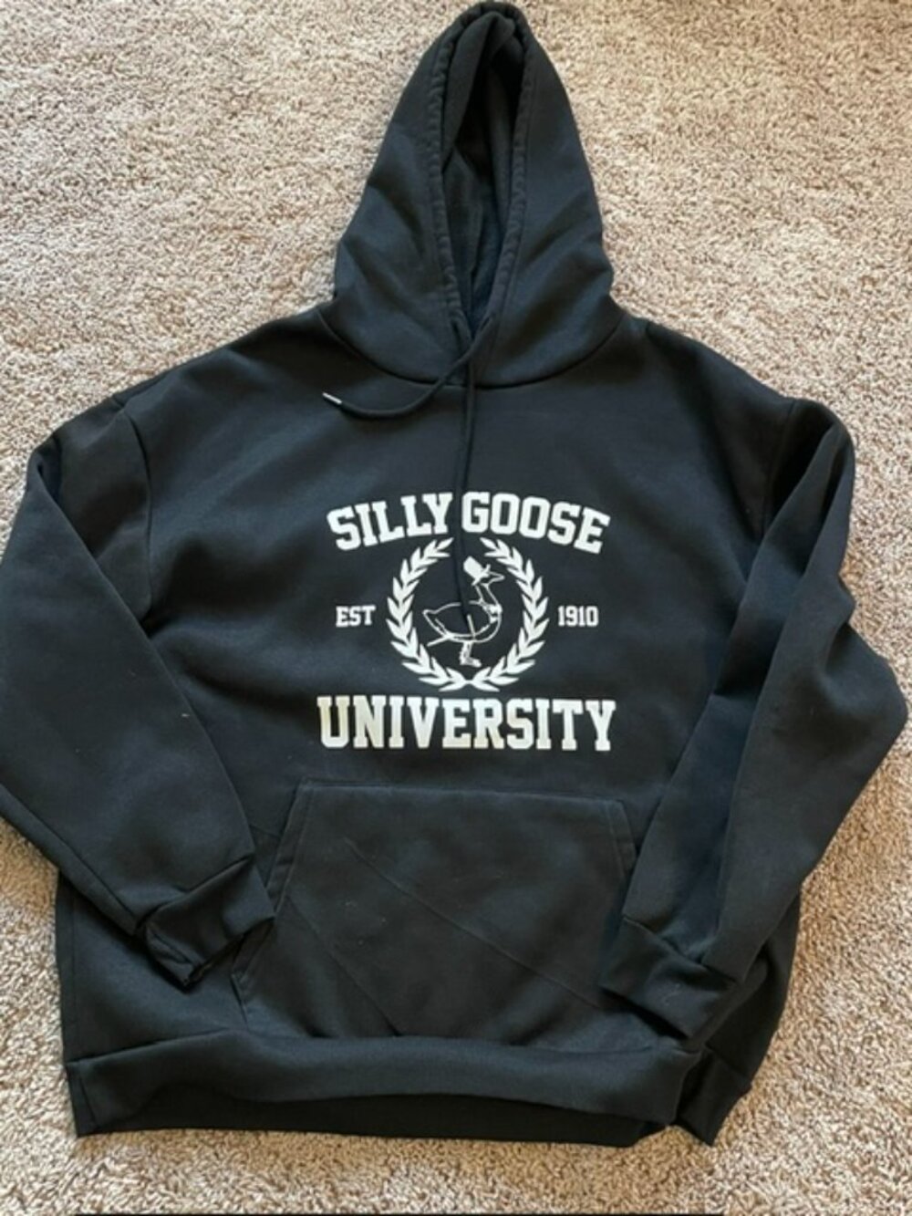 Boy's No Label Hoodie "Silly Goose University" Size XL